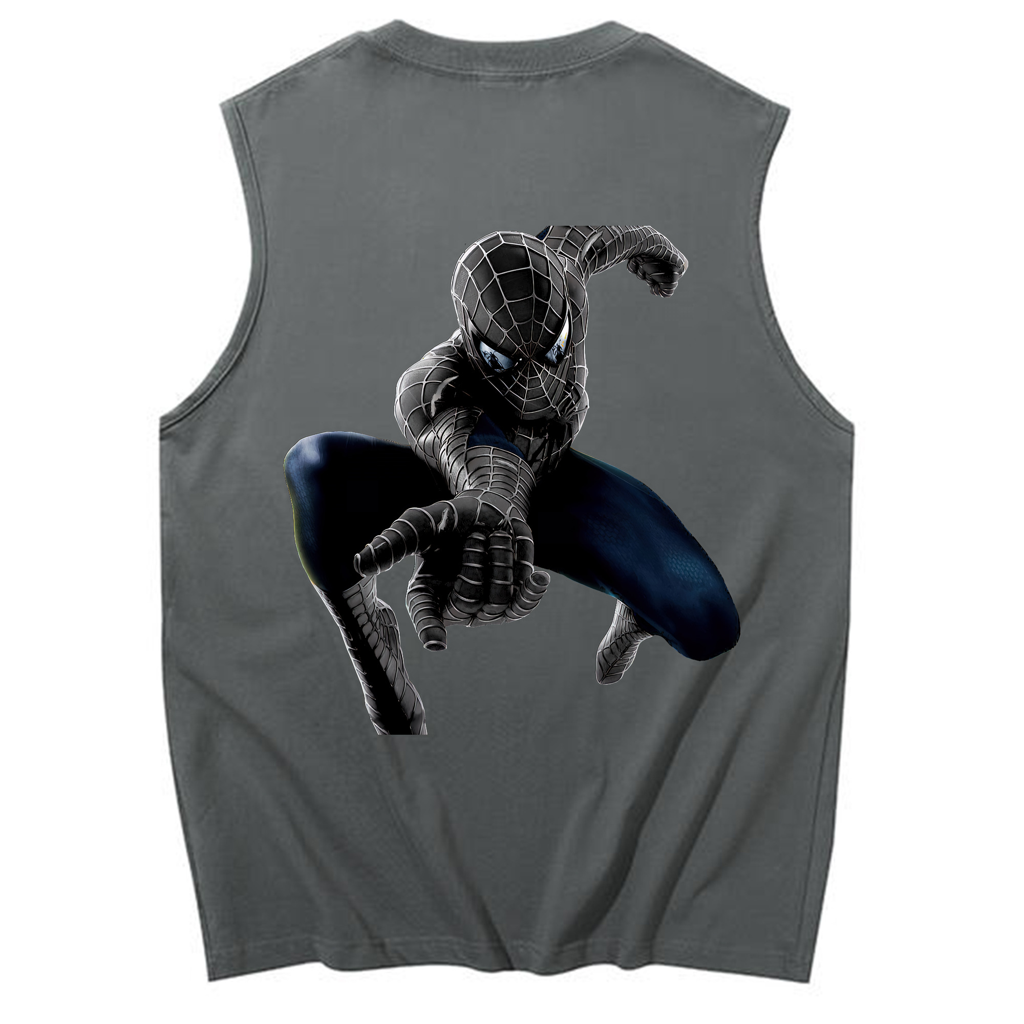 （画像用） Spider Man スパイダーマン コットン100％タンクトップ（背面プリント）